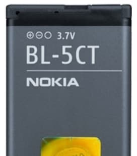Nokia BL-5CT - Akku matkapuhelimeen - Li-Ion - 1050 mAh - Nokia 3720, 5220, 6303, 6303i, 6303i, 6730, C3-01, C5-00, C6-01 - Nokia 3720, 5220, 6303, 6
