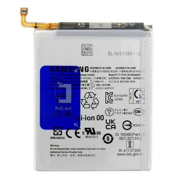 Interna Batteri för Samsung A54 5G och A34 5G 5000mAh Original EB-BA546ABY Svart