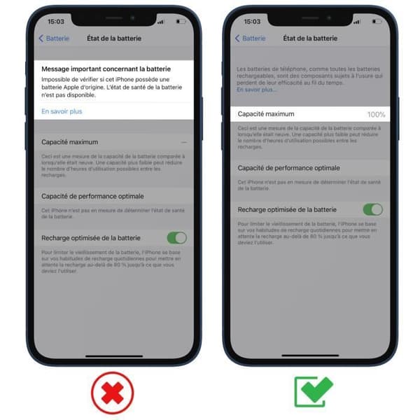 Batteri utan BMS för iPhone 12 och iPhone 12 Pro Kapacitet 2815mAh