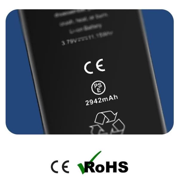 Batteri Utan BMS för iPhone XR Kapacitet 2942mAh