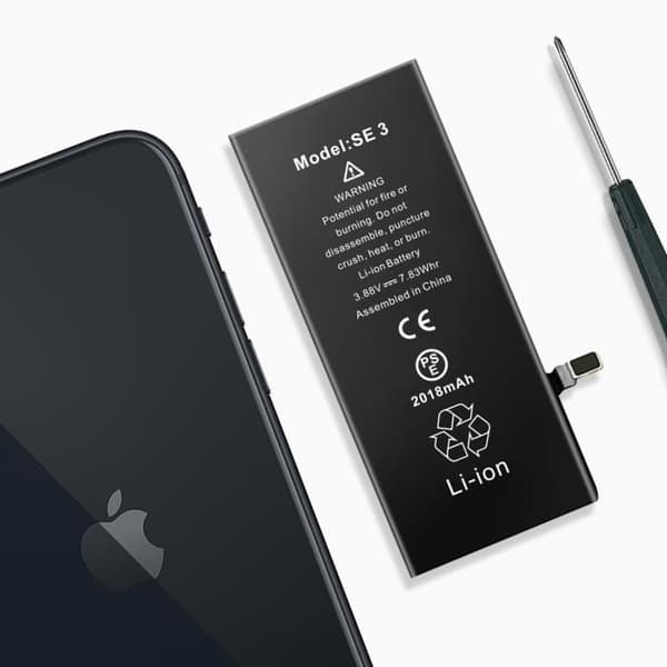 Internt batteri för iPhone SE 2022 - AVIZAR - Kapacitet 2018mAh - Lithium Ion - 3,7 V