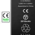 Miniatyrbild 4 av 4: Internt batteri för iPhone SE 2022 - AVIZAR - Kapacitet 2018mAh - Lithium Ion - 3,7 V