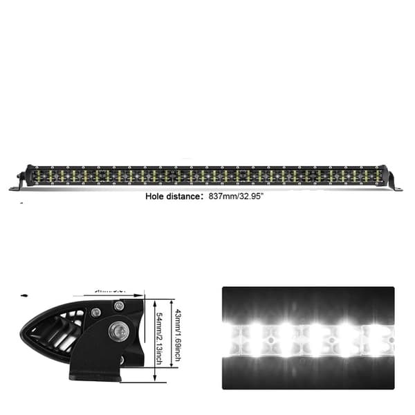 LED-ljusramp, dubbelrad, punktflödesbelysning