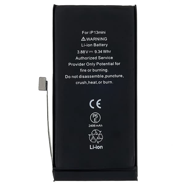 iPhone 13 Mini 3.88V 2406mAh ladattavalle Li-polymeeriakulle
