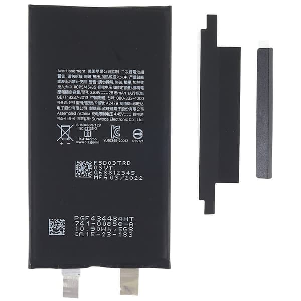 iPhone 12/12 Pro 3.83V 2815mAh uppladdningsbart Li-ion batteri