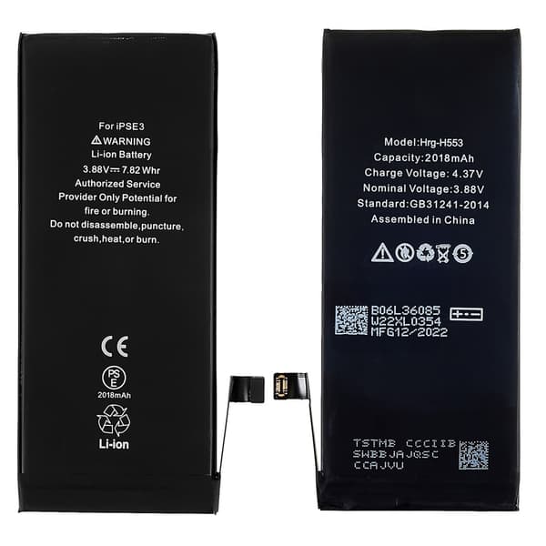 För iPhone SE (2022) 3,88V 2018mAh Li-ion batteri reservdel