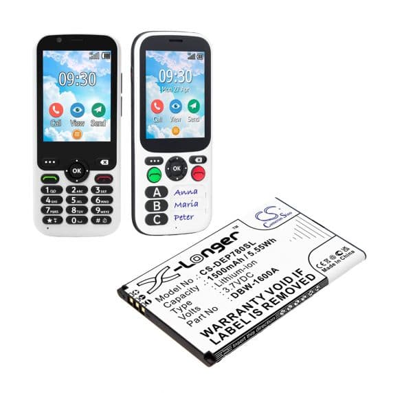 Batteri till Doro 7010, Doro 7011, Doro 7781, Doro Secure 780x