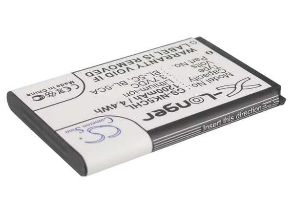 Mobile battery CAMERON SINO BL-5C, for Nokia 105 2700 3110 5130 6230 E50, 3.7V, 1200mAh