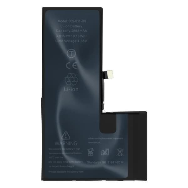 Batteri för Apple iPhone XS - AVIZAR - BAT-COMP-IPXS - Svart - 2658mAh - Lithium Ion - 3,7 V