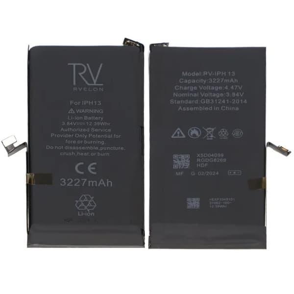 iPhone 13 Batteri Rvelon Premium 3227mAh