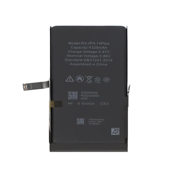 iPhone 14 Plus Batteri Rvelon Premium 4325mAh