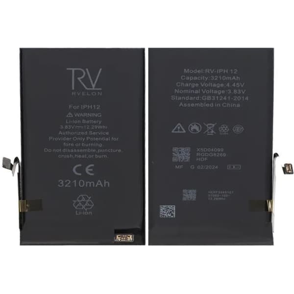 iPhone 12 Batteri Rvelon Premium 3210mAh