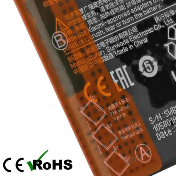 Internt batteri för Xiaomi Mi 11 5G 4600mAh Original BM4X Xiaomi Black