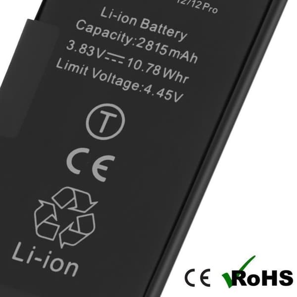 "Batteri Decode Flex Version för iPhone 12 och 12 Pro 2815mAh Svart - AVIZAR - BAT-DEC-IP12 - Litium Jon - 3,7 V"
