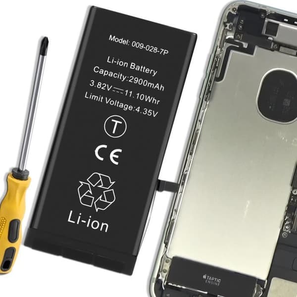 Internbatteri iPhone 7 Plus 2900mAh Inbyggd TI-chip Svart - AVIZAR - IP7PBAT-TI - Litium-Ion - 3,7 V