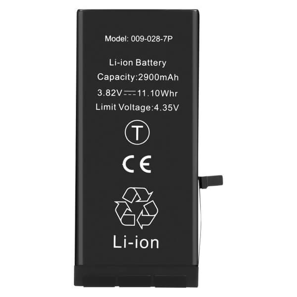 Internbatteri iPhone 7 Plus 2900mAh Inbyggd TI-chip Svart - AVIZAR - IP7PBAT-TI - Litium-Ion - 3,7 V