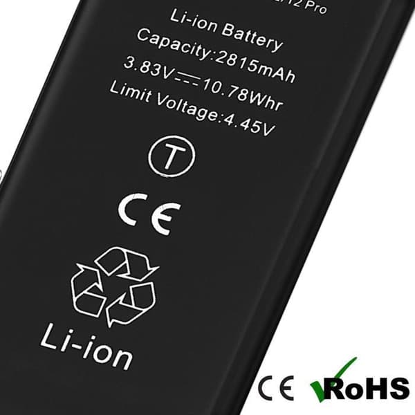 Batteriavkodning PCB-version för iPhone 12 och 12 Pro 2815mAh svart