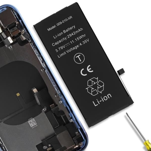 Batteri för Apple iPhone XR 2942mAh 100% kompatibel Svart - Litium Ion - 3,7 V
