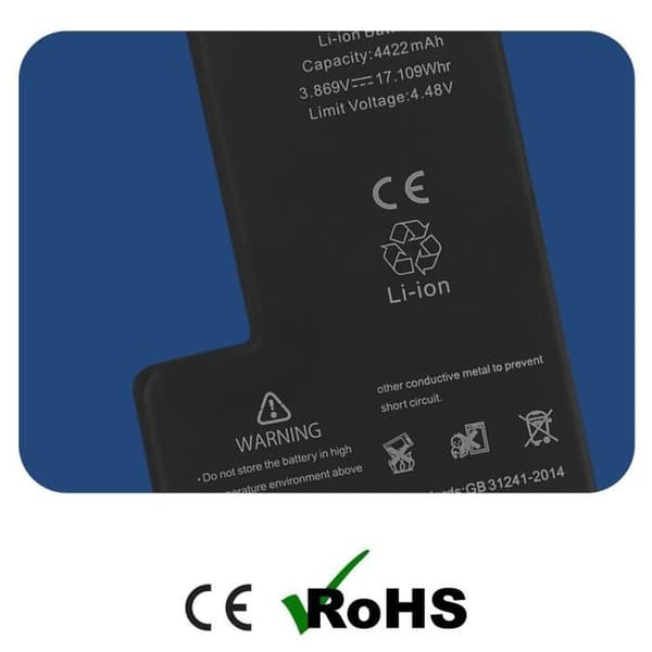 Batteri - AVIZAR - BAT-BMS-15X - 4422mAh - Lithium Jon - 3,7 V - Svart
