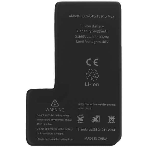 Batteri - AVIZAR - BAT-BMS-15X - 4422mAh - Lithium Jon - 3,7 V - Svart