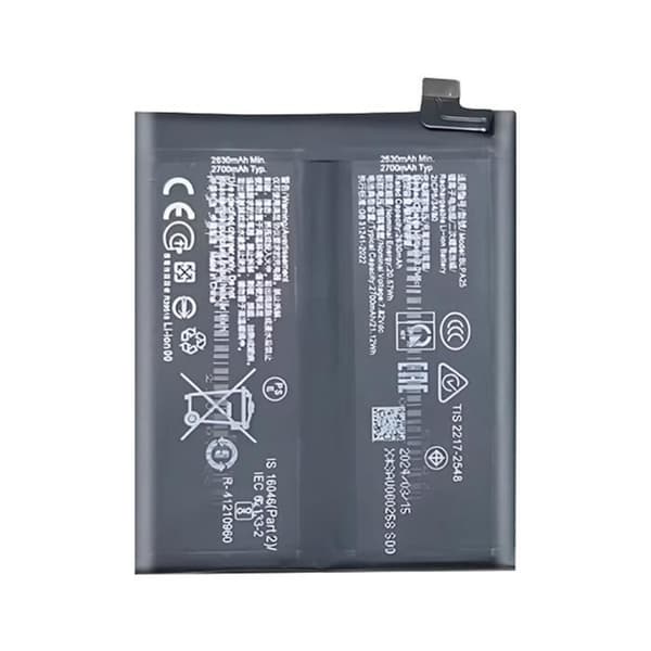 Internt batteri för OnePlus 12 5G 5400mAh BLPA25 Svart - AVIZAR - BAT-COMP-OP12R - Lithium Ion