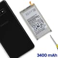 Miniatyrbild 3 av 4: Interna batteri AVIZAR för Samsung Galaxy S10 - Kapacitet 3400mAh - Vit