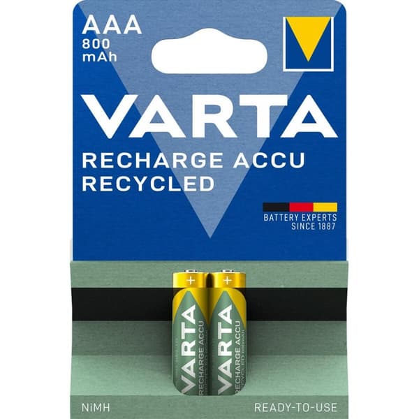 Genopladelige batterier Varta AAA 800MAH  2UD 1,2 V 800 mAh AAA