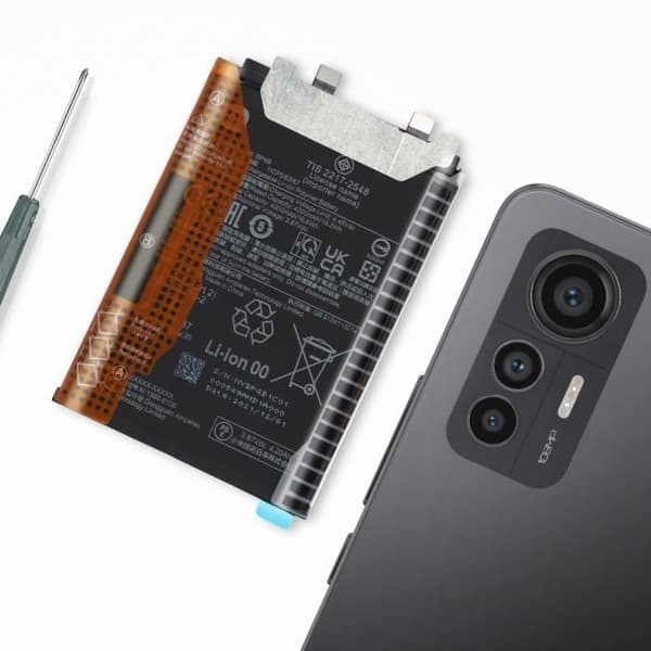 Internt batteri för Xiaomi 12 Lite 4300mAh Original BP4B Xiaomi Black