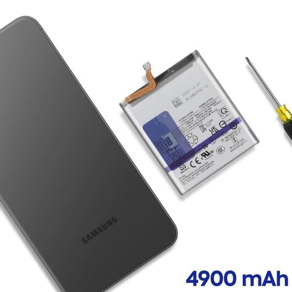 Interna batteri AVIZAR för Samsung Galaxy S24 Plus - 4900mAh - Grå - Litiumjon - BAT-COMP-S24P
