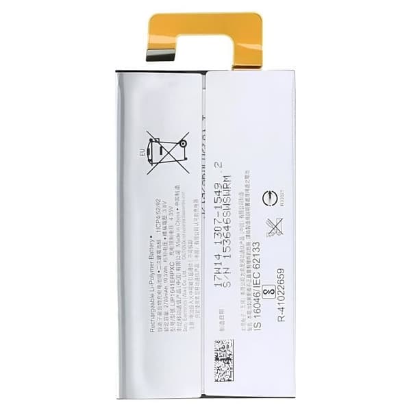 Interna batteri AVIZAR för Sony Xperia XA1 Ultra - 2700mAh - Vit - BAT-COMP-XA1UL