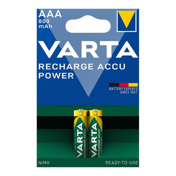 Genopladelige batterier Varta AAA 800MAH  2UD 1,2 V 800 mAh AAA