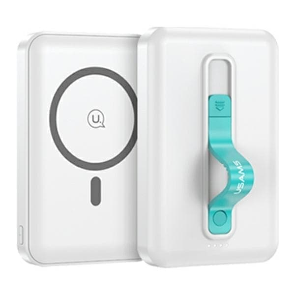 USAMS Powerbank PB64 10000mAh 20W QC3.0+PD magneettinen langaton pikalataus valkoinen/valkoinen 10KCD17302 (US-CD173)