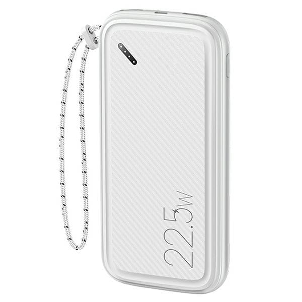 USAMS Powerbank PB56 10000mAh 22.5W 2xQC3.0+PD Fast Charge valkoinen/valkoinen 10KCD15102 (US-CD151)