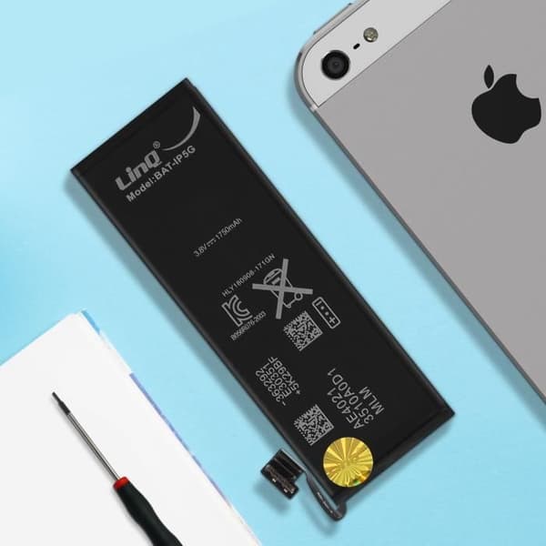 Batteri för iPhone 5 - LINQ - BAT-IP5G - Kapacitet 1750mAh - Lithium Ion - Svart