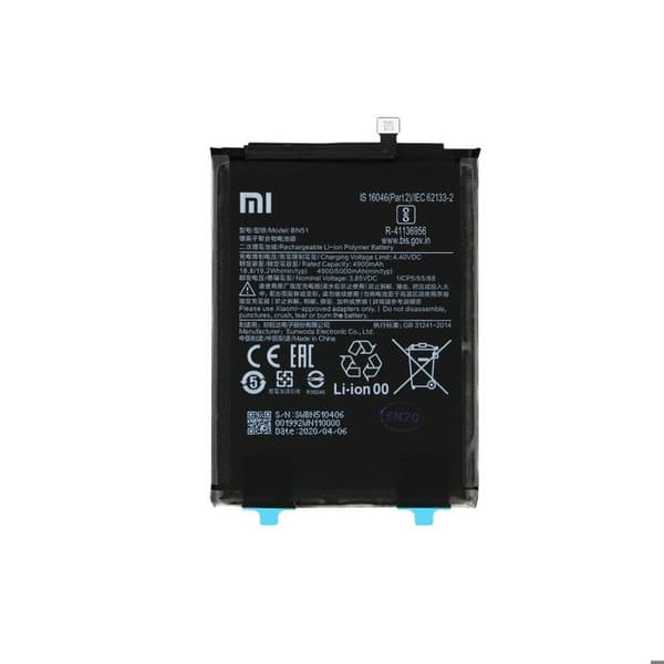 Internt batteri Xiaomi Redmi 8 / 8A 4900mAh Original BN51 Service Pack