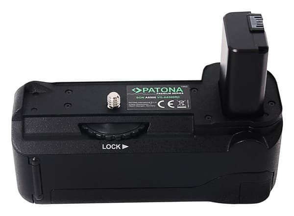 Batterigrepp för Sony A6500 VG-A6500 NP-FW50 med fjärrkontroll