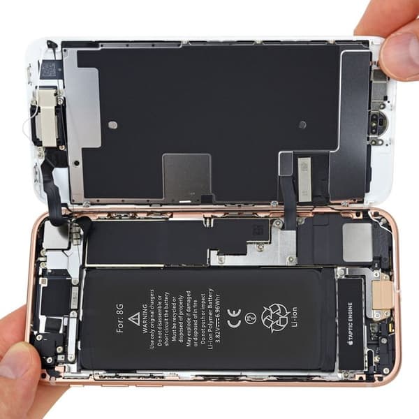 Internt batteri iPhone 8 1821mAh Li-Ion ersätter 1IP3/39/94 - Svart