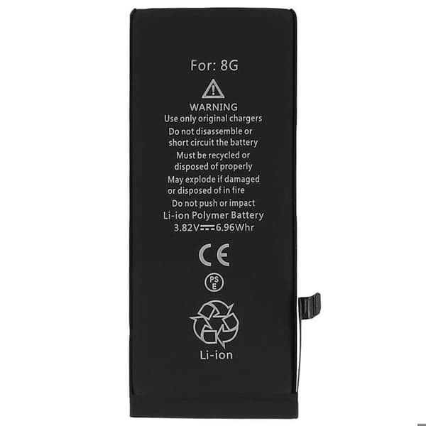 Internt batteri iPhone 8 1821mAh Li-Ion ersätter 1IP3/39/94 - Svart