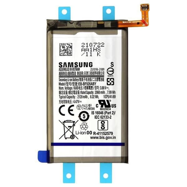 Internt batteri Samsung Galaxy Z Fold 3 2120 mAh Original Svart
