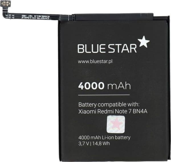 Batteri telefon Partner tele Batteri Batteri för Xiaomi Redmi Note 7 (BN4A) 4000 mAh Li-Ion Blue Star