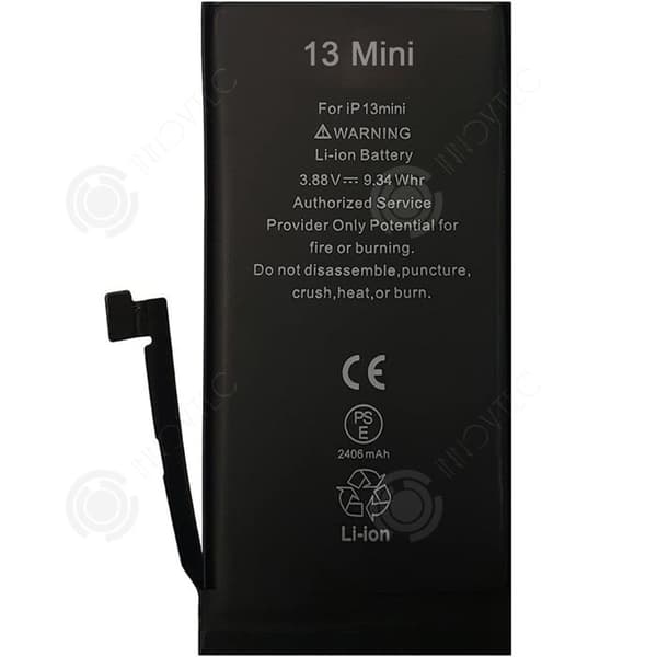 INN-batteri för iPhone 13 Mini 2406mAh 0-cykel internt Li-ION-batteribyte med reparationsverktygssats Instruktion