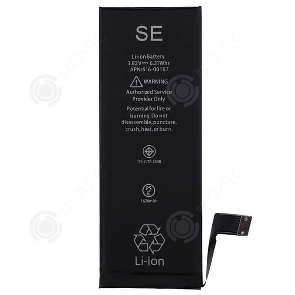 INN Premium Ersättningsbatteri för iPhone SE 1624 mAh Samma som Original Kit Professionellt verktyg och skärmlim ingår