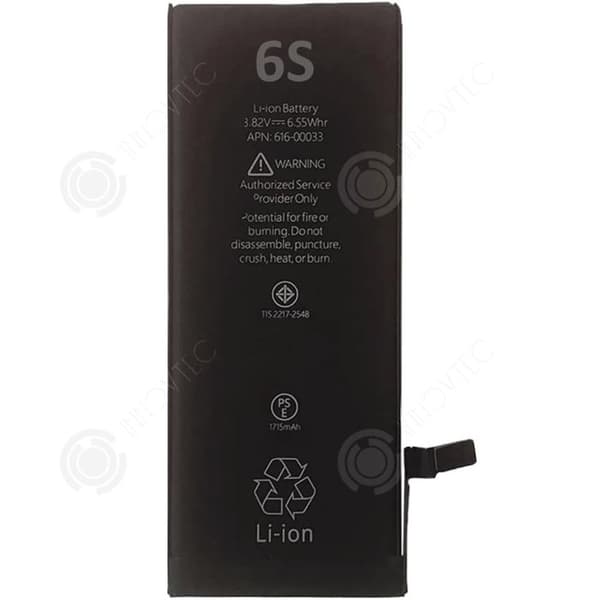 INN-batteri för iPhone 6S 1715 mAh Lithium ION-batteri med hög kapacitet med verktygslåda Instruktioner för utbyte av batteri