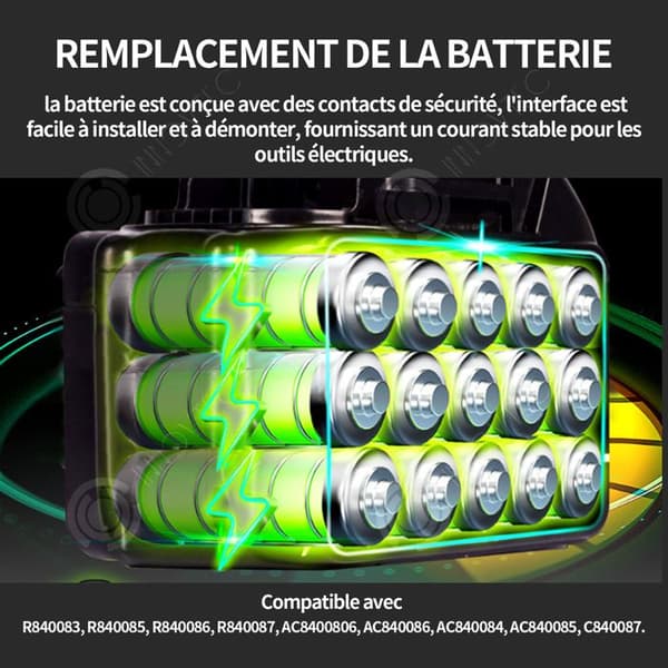 INN-batteri 18V 6,0Ah 6000mAh byte av elverktygsbatteri R840083 litiumjonbatteri elverktyg batteribyte