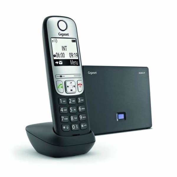 telefono ip siemens gigaset a690 nero [tesiev6c690ipbl] Svart