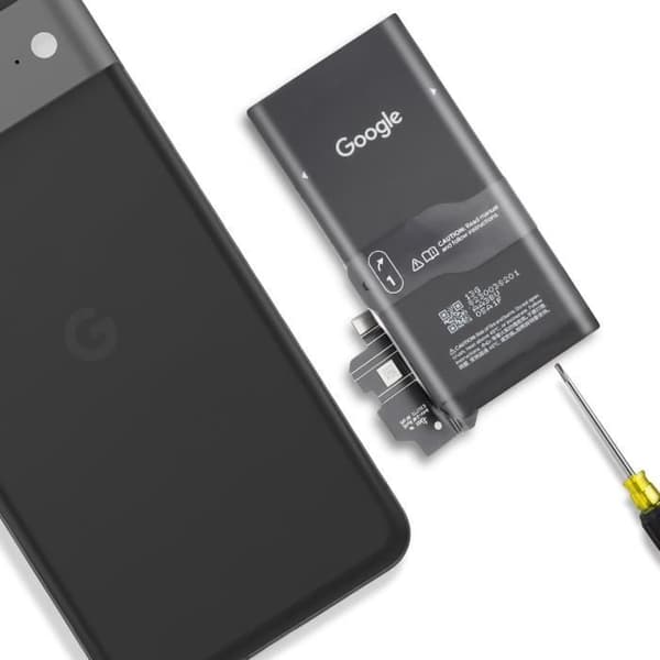 Intern batteri för Google Pixel 8 4575mAh modell GS35E Google svart