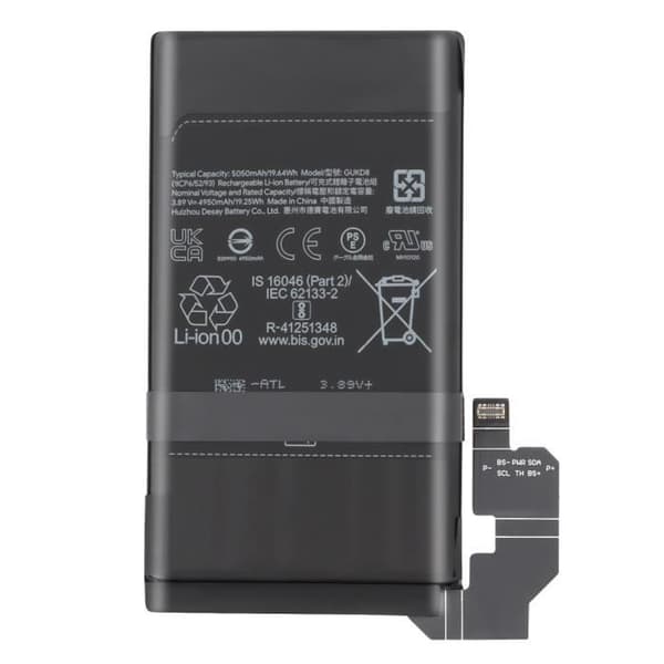 Interna batteri för Google Pixel 8 Pro 5050mAh modell GUKD8 Google Svart