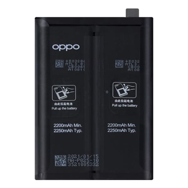 Interna batteri för Oppo Find X3 Neo 4500mAh BLP825 Svart