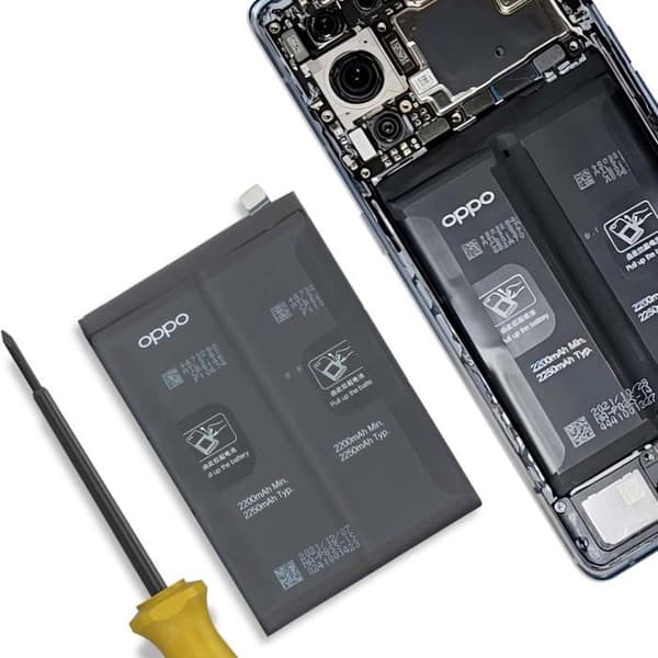 Interna Batteri för Oppo Reno 6 Pro 4500mAh Original Oppo Vit
