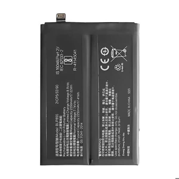 Interna Batteri för Oppo Reno 6 Pro 4500mAh Original Oppo Vit